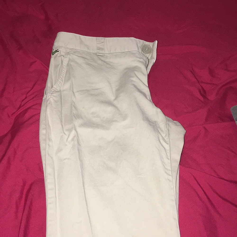 Lacoste women’s khaki pants size 36in Lacoste size
